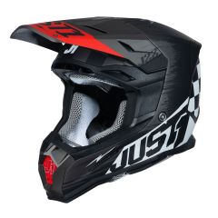 Just1 Helmet J22 Flagman Red Titanium Black [ACU Gold]