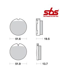 SBS 501 Brake Pad Kit