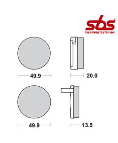 SBS 502 Brake Pad Kit