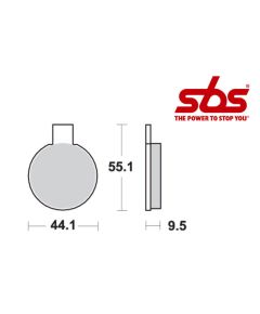 SBS 505 Brake Pad Kit
