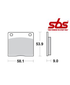 SBS 512 Brake Pad Kit