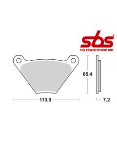 SBS 513 Brake Pad Kit