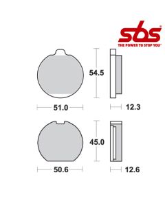 SBS 514 Brake Pad Kit