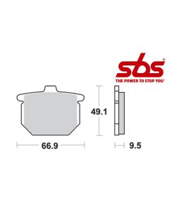 SBS 517 Brake Pad Kit