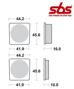 SBS 522 Brake Pad Kit
