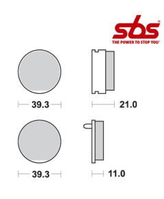 SBS 529 Brake Pad Kit