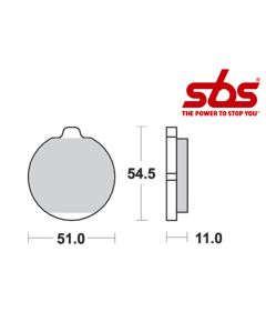 SBS 530 Brake Pad Kit