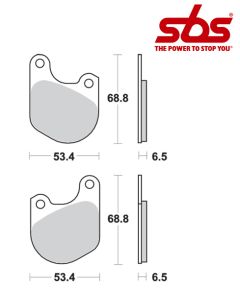 SBS 537 Brake Pad Kit