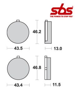 SBS 538 Brake Pad Kit