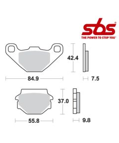 SBS 546 Brake Pad Kit