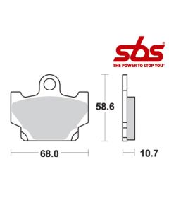 SBS 550 Brake Pad Kit