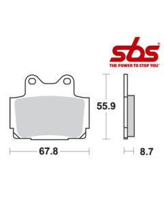 SBS 570 Brake Pad Kit