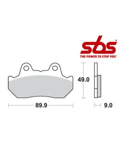 SBS 572 Brake Pad Kit