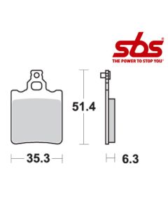 SBS 574 Brake Pad Kit