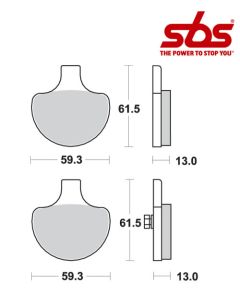 SBS 579 Brake Pad Kit