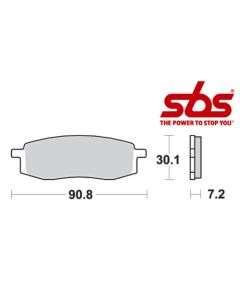 SBS 580 Brake Pad Kit