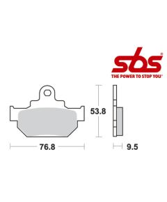 SBS 582 Brake Pad Kit