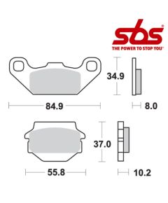 SBS 591 Brake Pad Kit