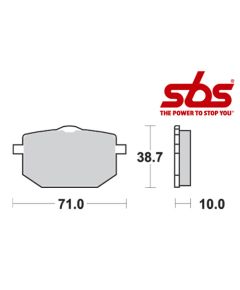 SBS 596 Brake Pad Kit