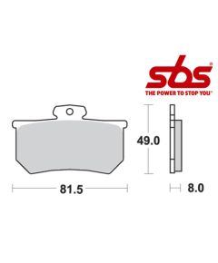 SBS 599 Brake Pad Kit