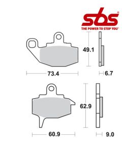 SBS 602 Brake Pad Kit