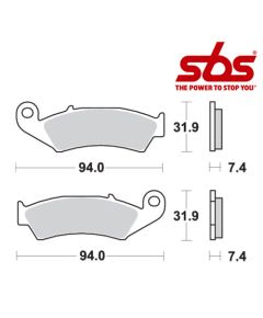 SBS 603 Brake Pad Kit
