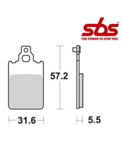 SBS 607 Brake Pad Kit