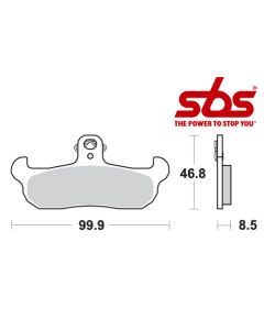 SBS 608 Brake Pad Kit