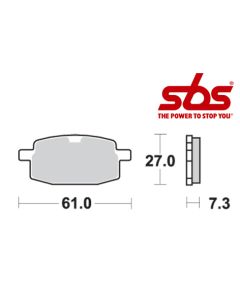 SBS 619 Brake Pad Kit