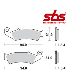 SBS 623 Brake Pad Kit