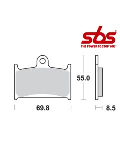 SBS 624 Brake Pad Kit