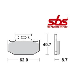 SBS 632 Brake Pad Kit