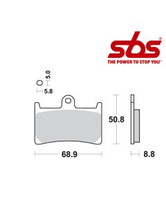 SBS 639 Brake Pad Kit