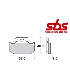 SBS 648 Brake Pad Kit
