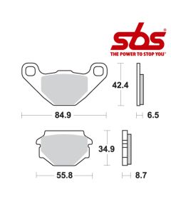 SBS 651 Brake Pad Kit