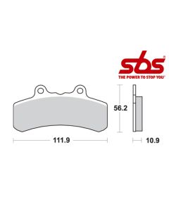SBS 658 Brake Pad Kit