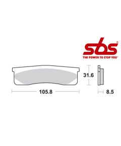 SBS 660 Brake Pad Kit