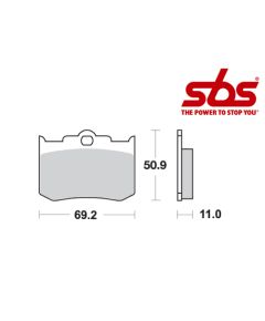 SBS 662 Brake Pad Kit