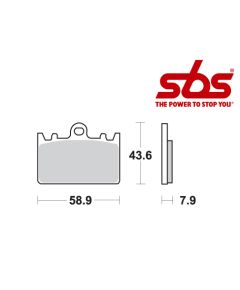 SBS 666 Brake Pad Kit
