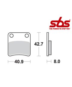 SBS 670 Brake Pad Kit