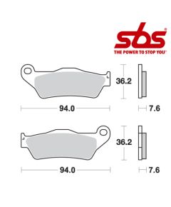 SBS 671 Brake Pad Kit