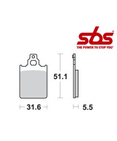 SBS 680 Brake Pad Kit