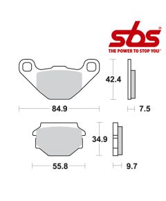SBS 684 Brake Pad Kit
