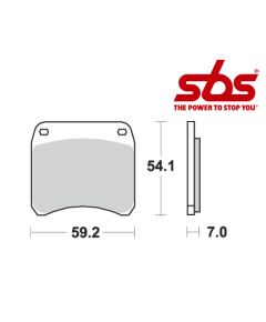 SBS 698 Brake Pad Kit