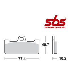 SBS 711 Brake Pad Kit