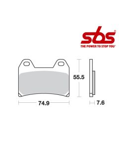 SBS 727 Brake Pad Kit