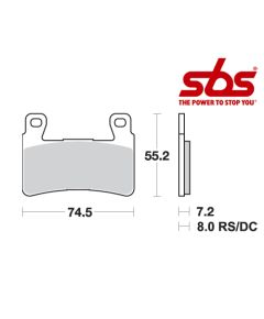 SBS 734 Brake Pad Kit