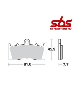 SBS 743 Brake Pad Kit