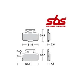 SBS 752 Brake Pad Kit