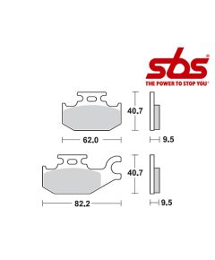 SBS 754 Brake Pad Kit